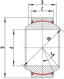 GE...FW Spherical plain bearings